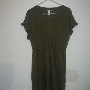 Zara Olive Green Dress